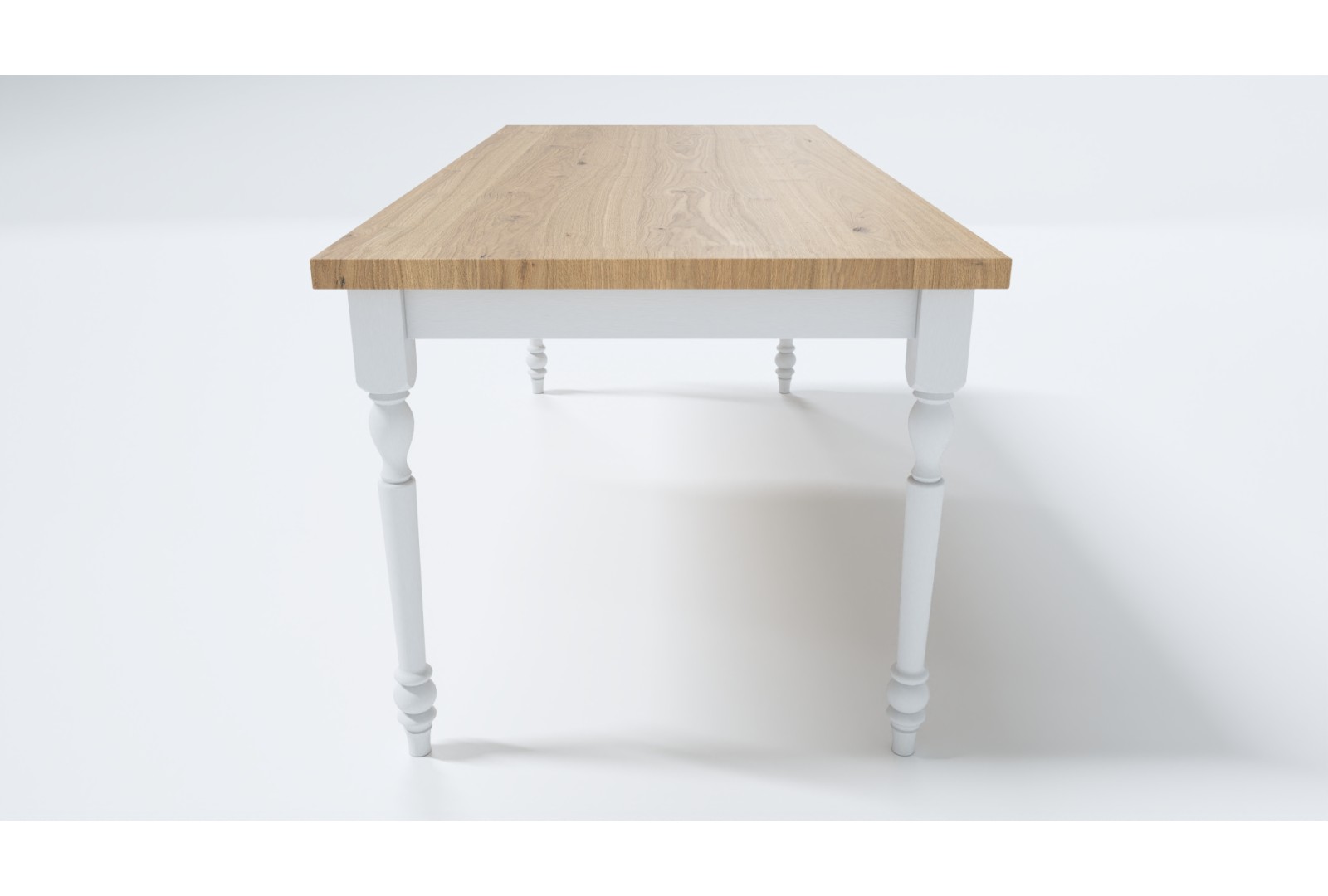 Masívny dubový stôl v rustikálnom štýle